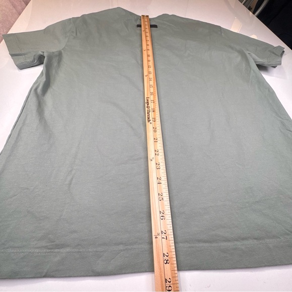 Essentials Fear Of God FOG Shirt Size Small Men's Green Cotton Streetwear Tee - Picture 6 of 11